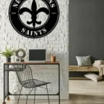 New Orleans Saints Metal Sign New Orleans Crest 1