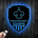 New Orleans Saints Metal Sign Shield Shape 1