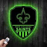 New Orleans Saints Metal Sign Shield Shape 1