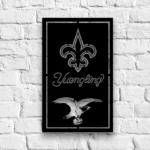 New Orleans Saints Metal Sign Yuengling Est 1967 1