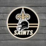 New Orleans Saints Neon Sign Artistic Nfl Helmet Acrylic 1