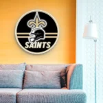 New Orleans Saints Neon Sign Artistic Nfl Helmet Acrylic 1