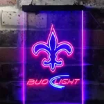 New Orleans Saints Neon Sign Bud Light 1