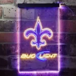 New Orleans Saints Neon Sign Bud Light 1