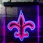 New Orleans Saints Neon Sign Detailed Busch Light 1