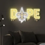 New Orleans Saints Neon Sign Dripping Dope 1