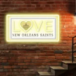 New Orleans Saints Neon Sign Love Sign 1