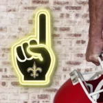 New Orleans Saints Neon Sign Nfl Foam Finger 1