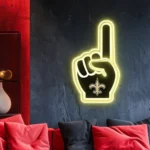 New Orleans Saints Neon Sign Nfl Foam Finger 1