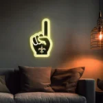 New Orleans Saints Neon Sign Nfl Foam Finger 1
