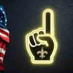 New Orleans Saints Neon Sign Nfl Foam Finger 1