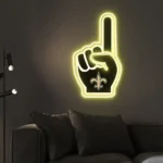 New Orleans Saints Neon Sign Nfl Foam Finger 1