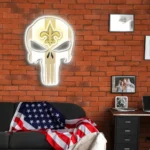 New Orleans Saints Neon Sign The Punisher 1