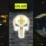 New Orleans Saints Neon Sign The Punisher 1