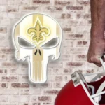 New Orleans Saints Neon Sign The Punisher 1