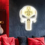 New Orleans Saints Neon Sign The Punisher 1
