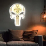 New Orleans Saints Neon Sign The Punisher 1