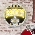 New Orleans Saints Neon Sign Vintage Acrylic 1