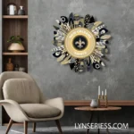 New Orleans Saints Neon Sign Wreath 1