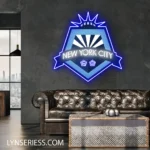 New York City Fc Neon Sign Logo 1