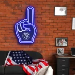 New York City Fc Neon Sign Mls Foam Finger 1