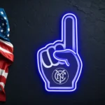 New York City Fc Neon Sign Mls Foam Finger 1