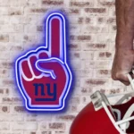 New York Giants Neon Sign Nfl Foam Finger 1