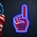 New York Giants Neon Sign Nfl Foam Finger 1