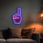 New York Giants Neon Sign Nfl Foam Finger 1