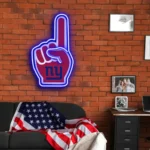 New York Giants Neon Sign Nfl Foam Finger 1