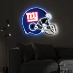 New York Giants Neon Sign Nfl Football Helmet Acrylic Led 1