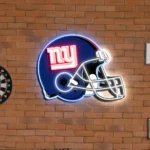 New York Giants Neon Sign Nfl Football Helmet Acrylic Led 1