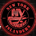 New York Islanders Metal Sign New York Team 1