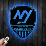 New York Islanders Metal Sign Shield Shape 1