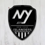 New York Islanders Metal Sign Shield Shape 1