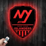 New York Islanders Metal Sign Shield Shape 1