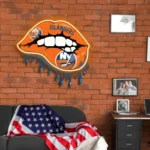 New York Islanders Neon Sign Dripping Lips 1