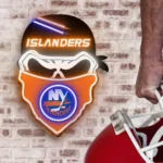 New York Islanders Neon Sign Skull 1
