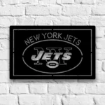 New York Jets Metal Sign Jets Oval Badge 1