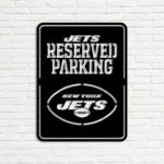 New York Jets Metal Sign Reserved Parking Logo 1