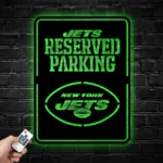 New York Jets Metal Sign Reserved Parking Logo 1
