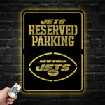 New York Jets Metal Sign Reserved Parking Logo 1