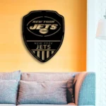 New York Jets Metal Sign Shield Shape 1