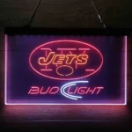 New York Jets Neon Sign Detailed Bud Light 3 Color 1