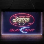 New York Jets Neon Sign Detailed Bud Light 3 Color 1