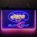 New York Jets Neon Sign Detailed Bud Light 3 Color 1