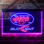 New York Jets Neon Sign Detailed Bud Light 1