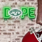 New York Jets Neon Sign Dripping Dope 1