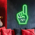 New York Jets Neon Sign Nfl Foam Finger 1