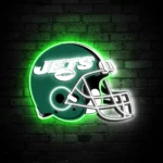 New York Jets Neon Sign Nfl Football Helmet Acrylic Led 1